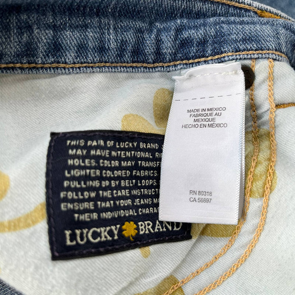 Lucky Brand Sienna Cigarette Womens Jeans Size 4/27 Skinny Mid Rise Denim Blue - Picture 12 of 13